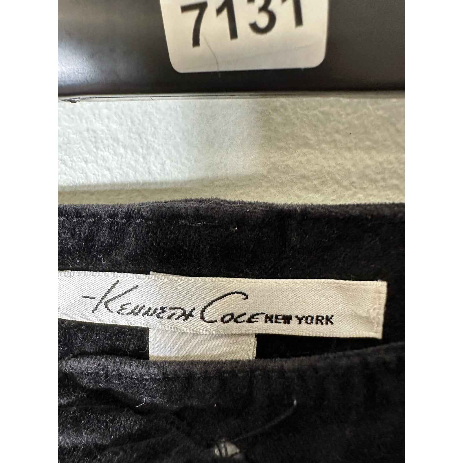 Kenneth Cole New York Black Velvet Bootcut Pants Sz 2
