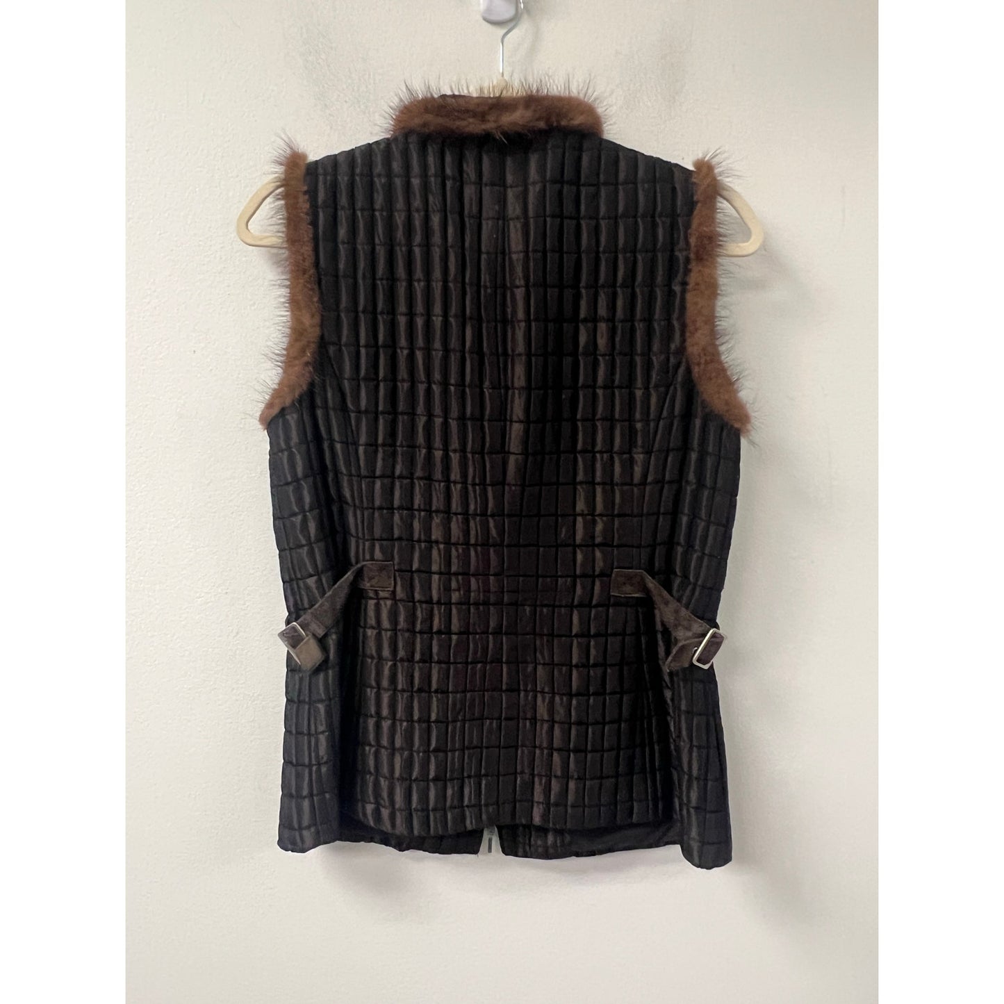 Vansi Fugel Womens Brown Winter Vest Sz S