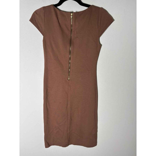 Alice + Olivia Brown Sheath Mini Dress Fits like a Sz XS/S