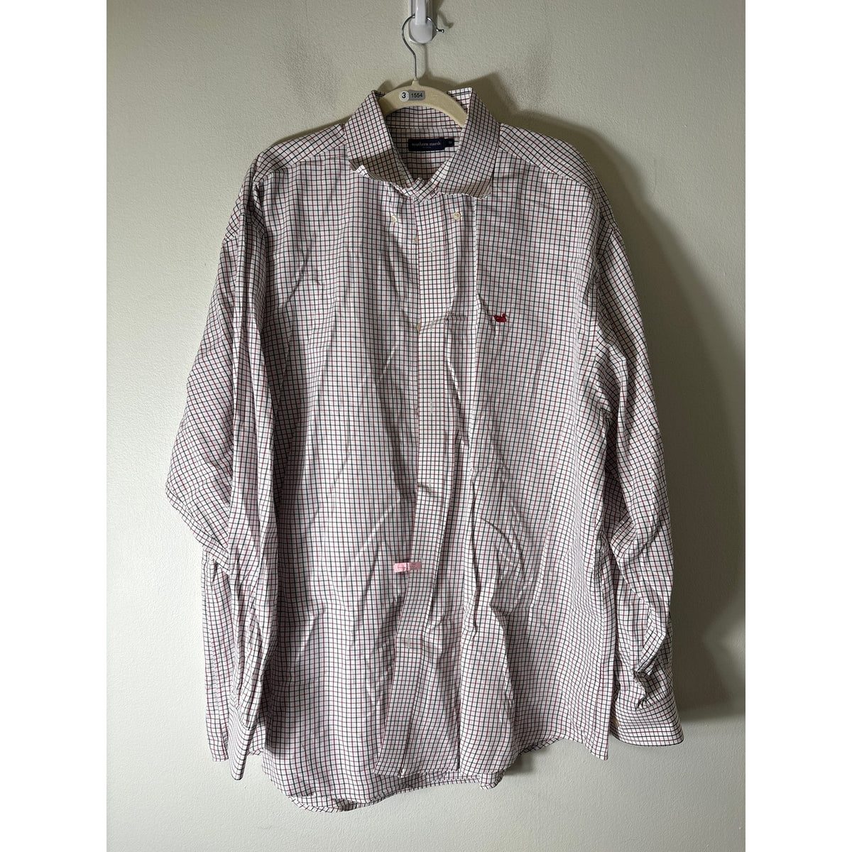 Southern Marsh Black  and Red Plaid Button Up Shirt Sz XXL