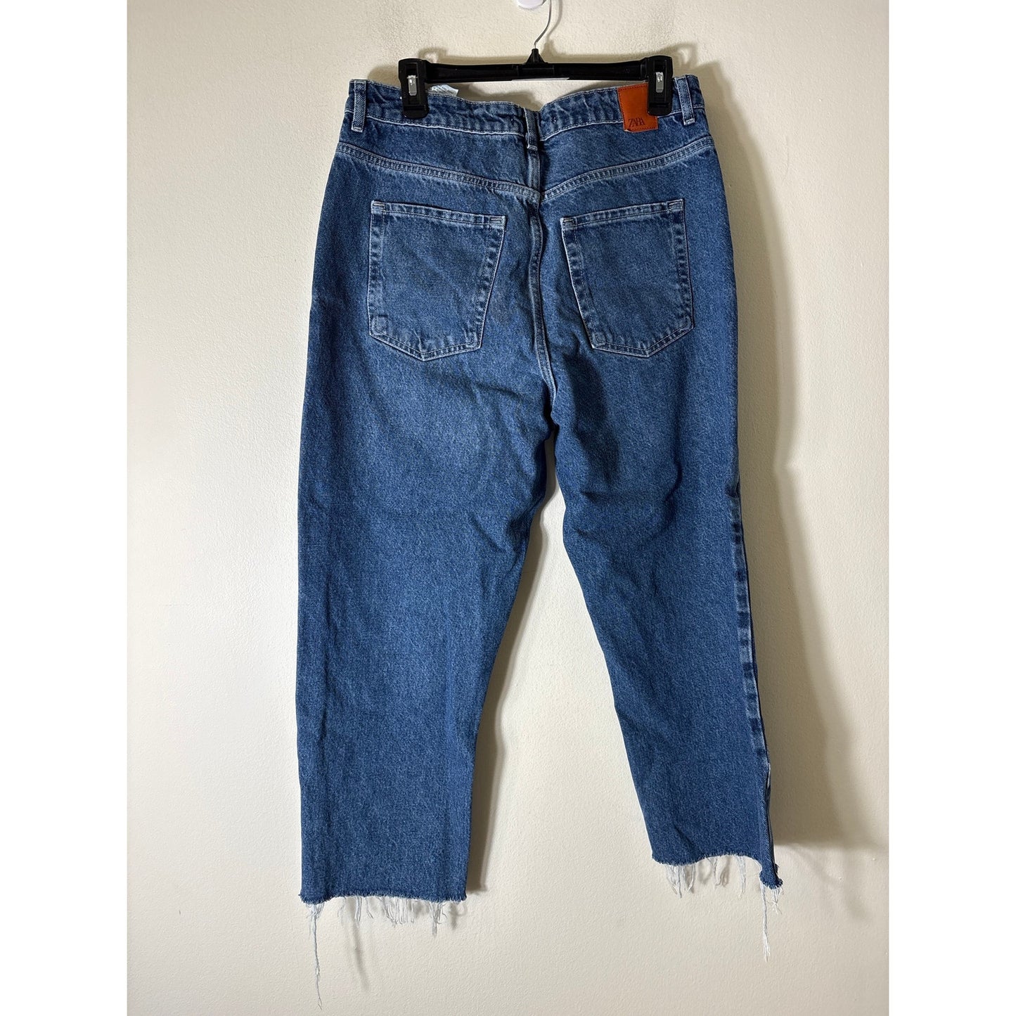Zara High Waist Dark Wash Jeans Sz 12