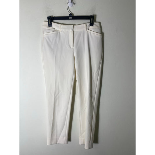 White House Black Market The Slim Fit White Pants Sz 6P