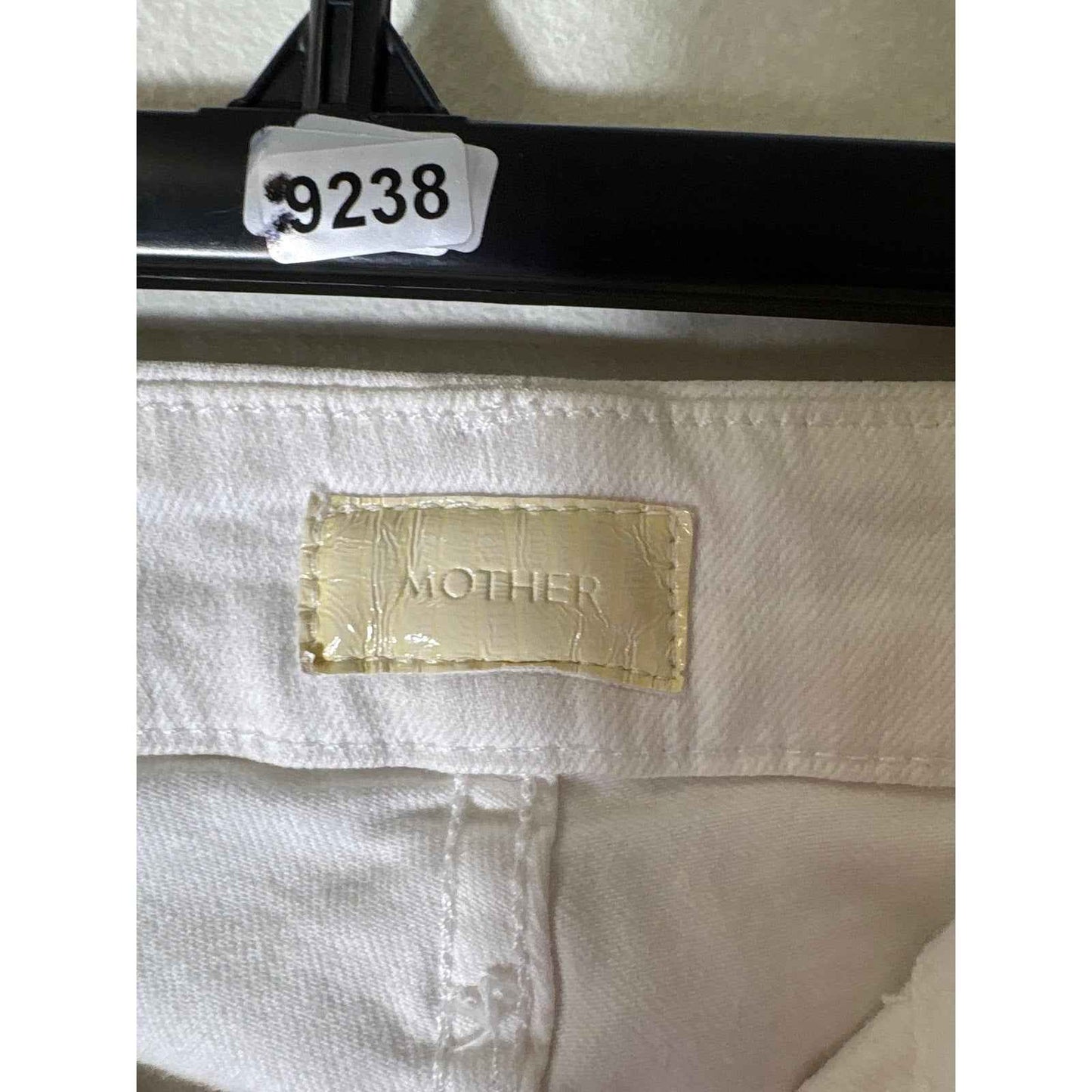 Mother White "Looker Ankle Fray" High Waisted Denim Jeans Sz 25