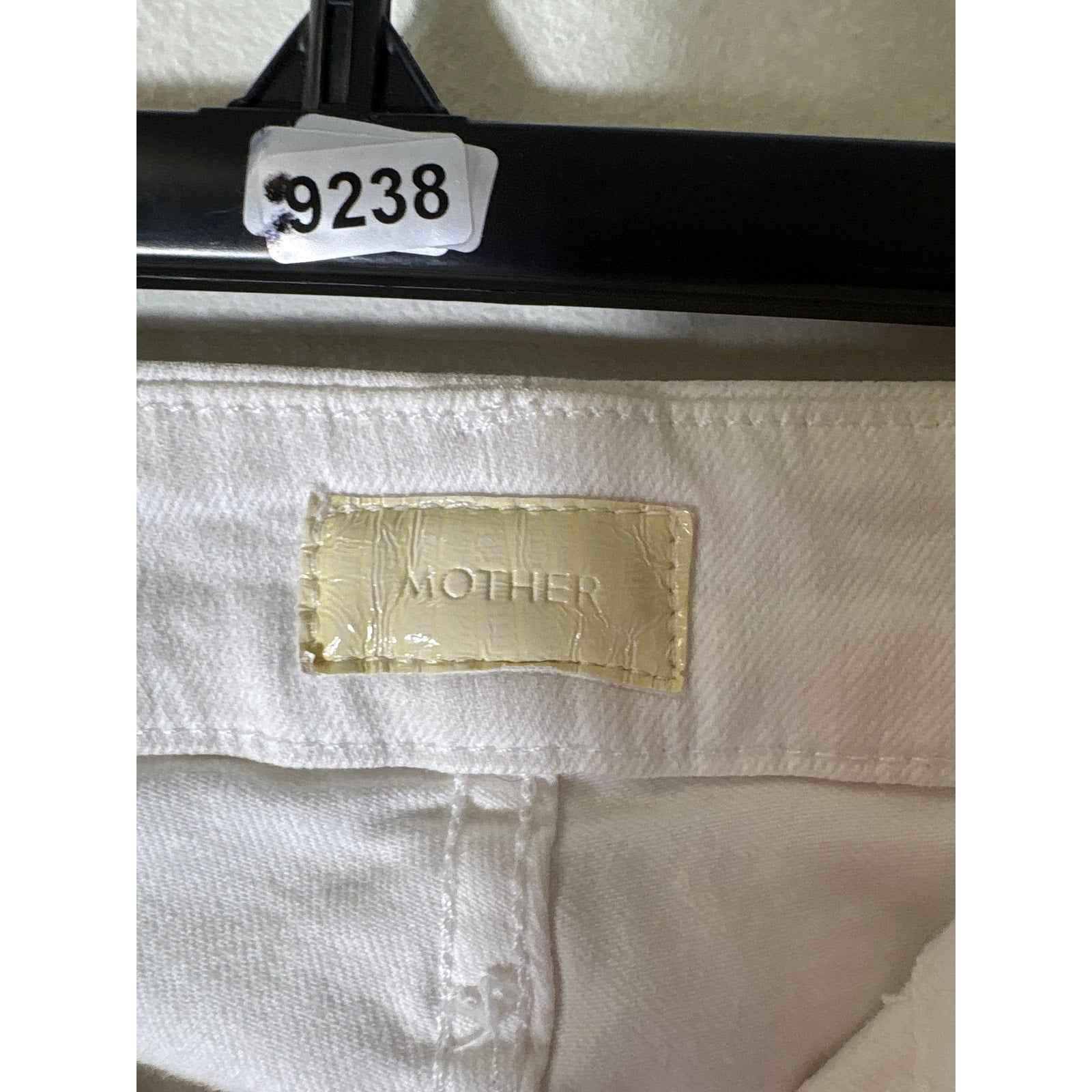 Mother White "Looker Ankle Fray" High Waisted Denim Jeans Sz 25