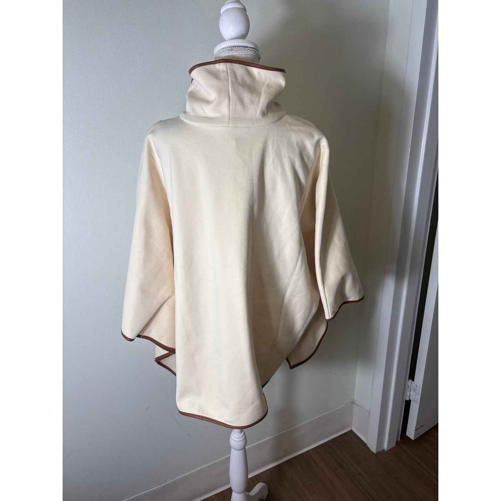 NWT Tuckernuck Off White Mock Neck Poncho Sz OS