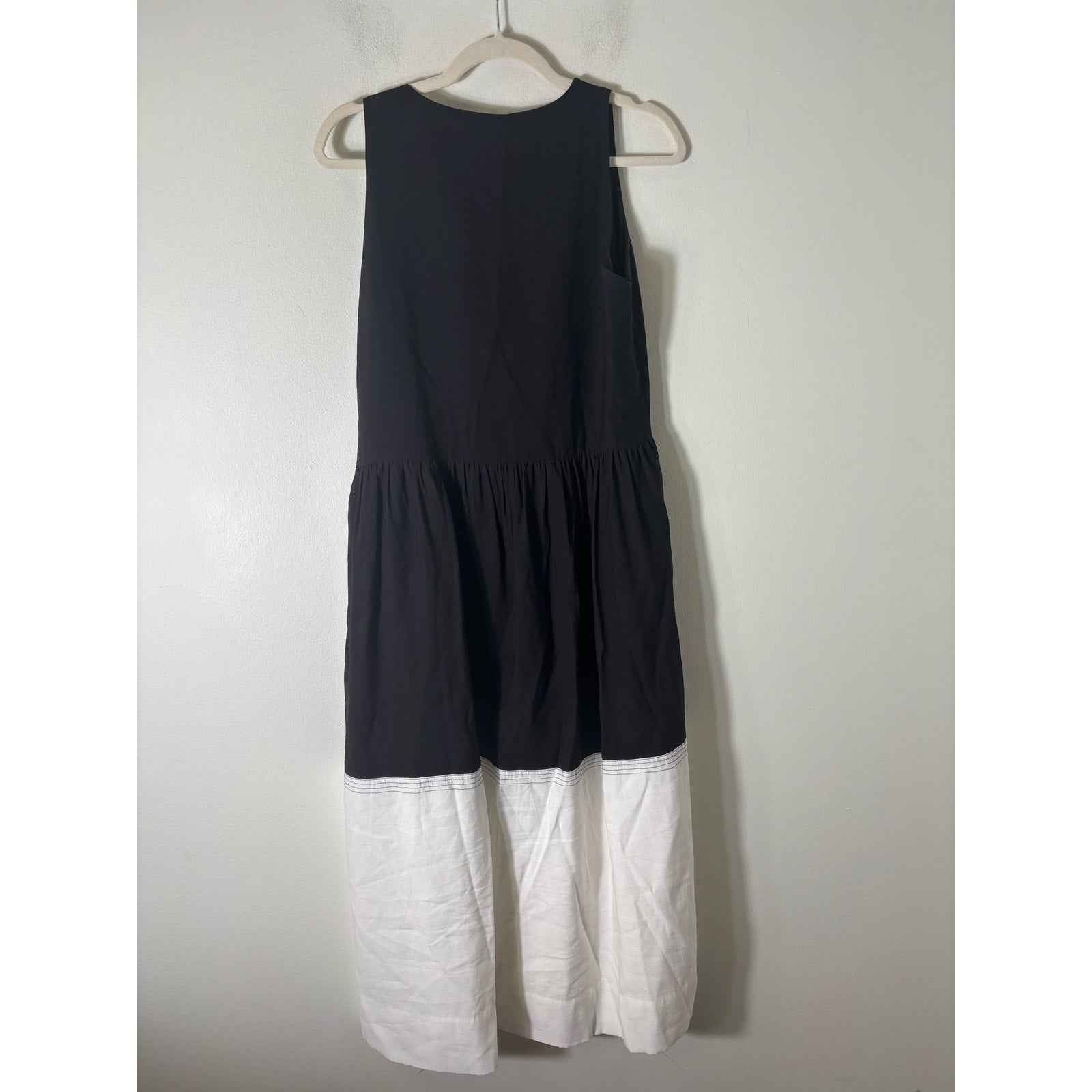 Pomander Black w white Hemline Maxi Dress Sz S