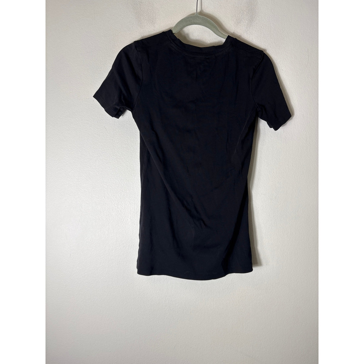 Theory Black Short Sleeve Crew Neck Cotton Tee Shirt Sz P (S)