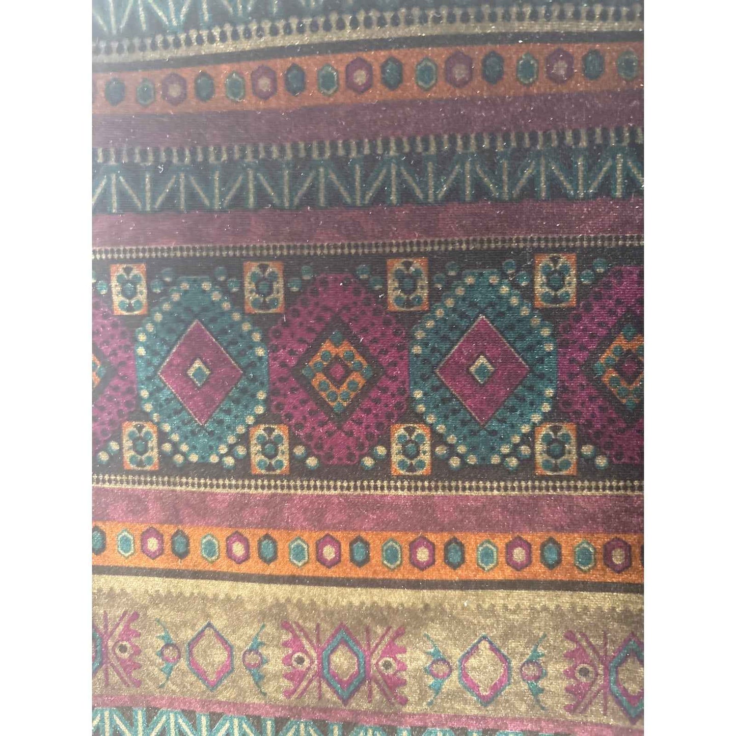 TCEC Jewel Toned Velour Mini Skirt Sz M