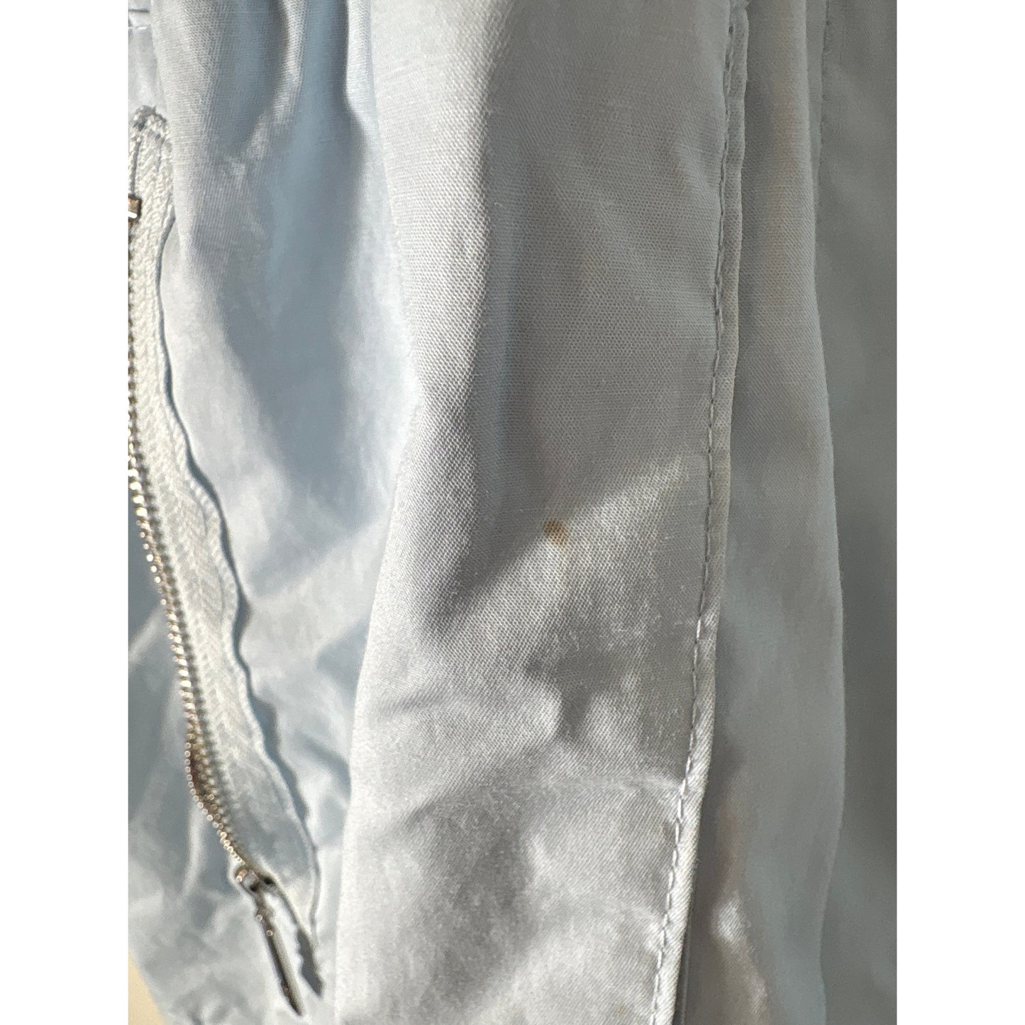 Nikki Jones casual Light Blue Everyday Long Sleeve Zip Up Hooded Jacket sz M