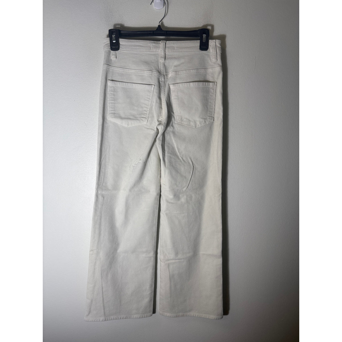 J. Brand Grayish White Wide Leg Cordoroy Pants Sz 26