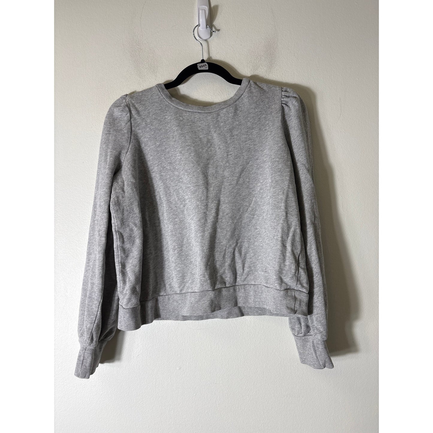 Z Supply Gray Puff Sleeve Sweatshirt Sz S