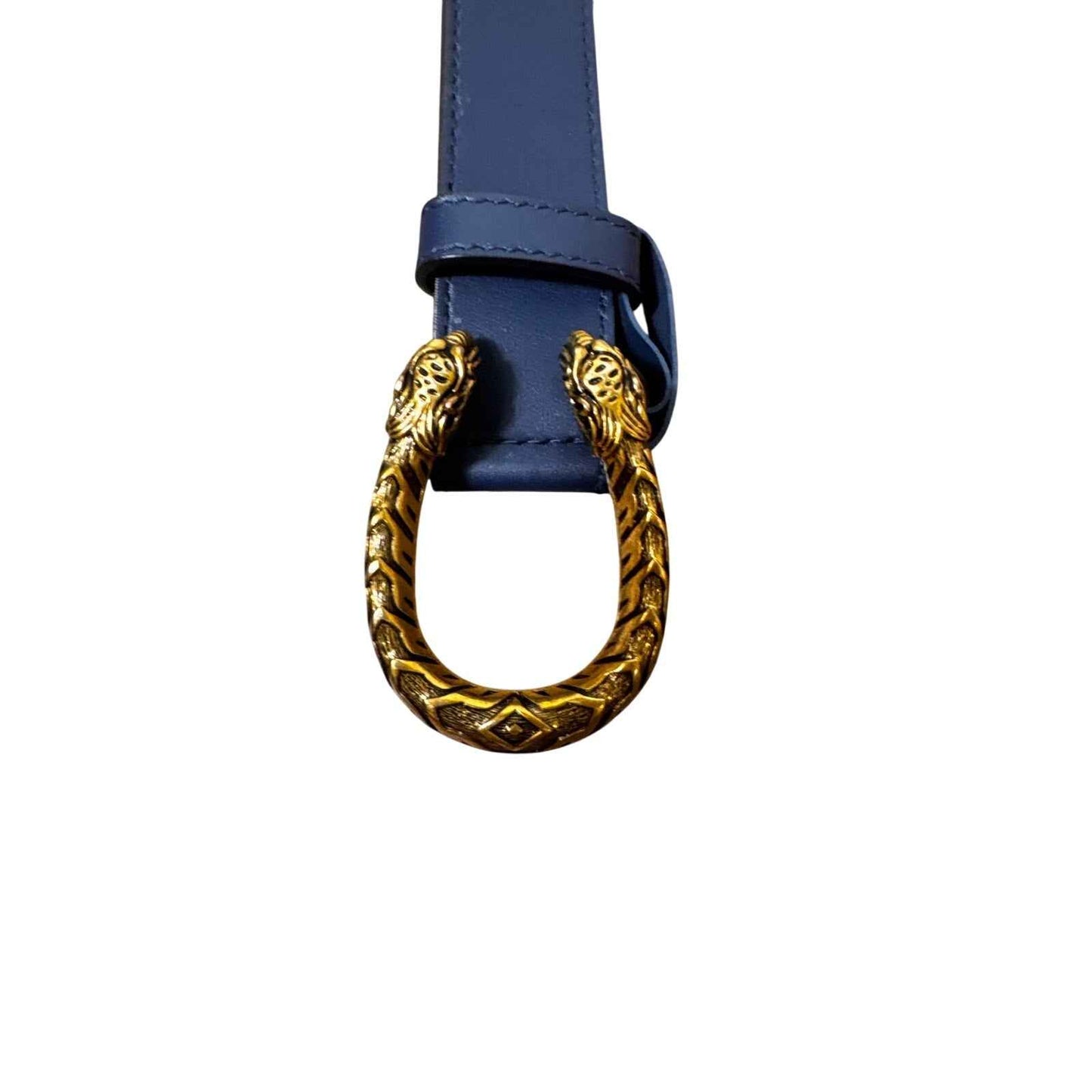 Gucci Dionysus Navy Leather Belt Sz 36"