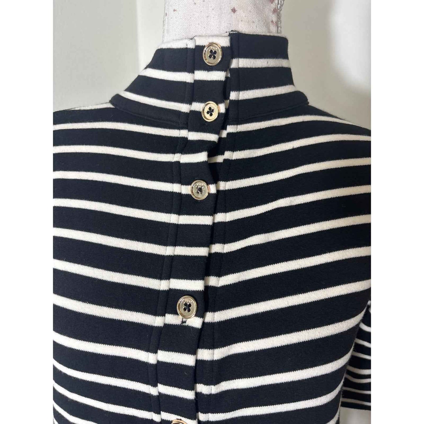 Buru Black and White Stripe Pants Set Sz XS