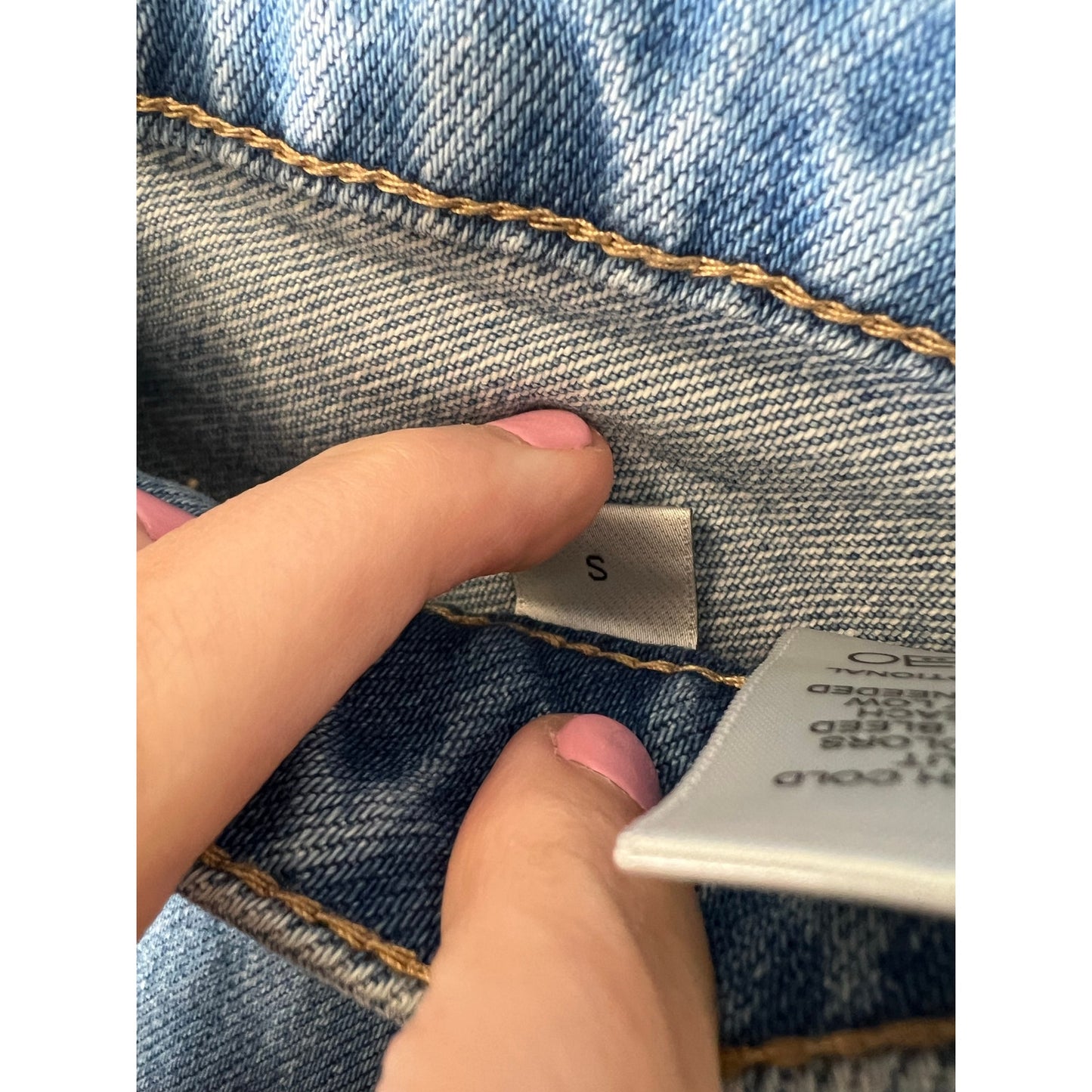 Vervet High Waisted Cut Off Blue Jeans Sz S