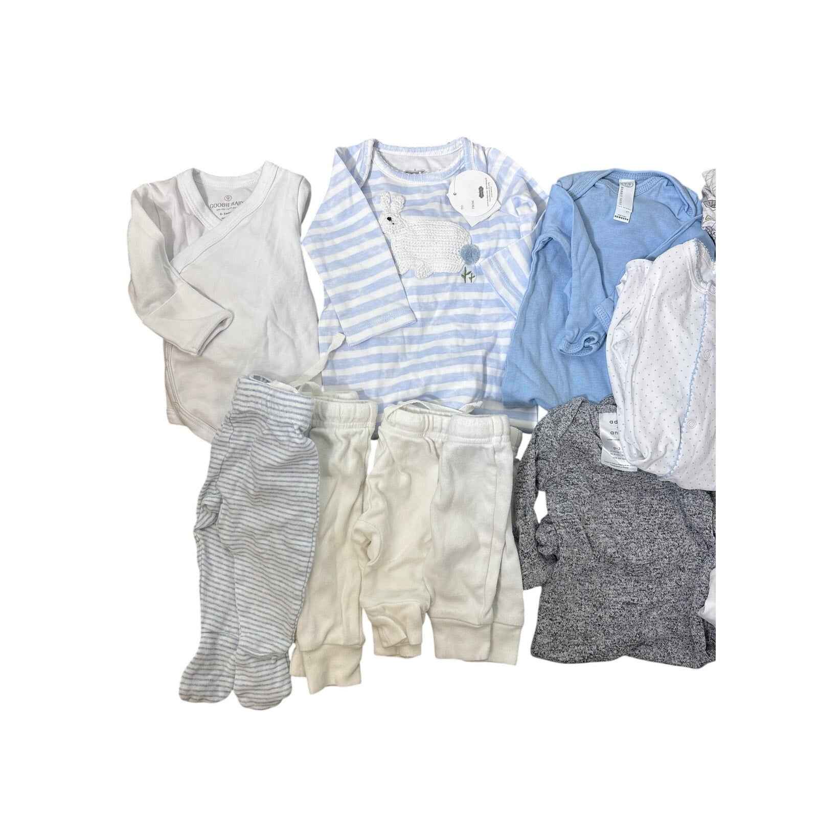 Lot of 12 Baby Boy Clothes Newborn to 3 Months