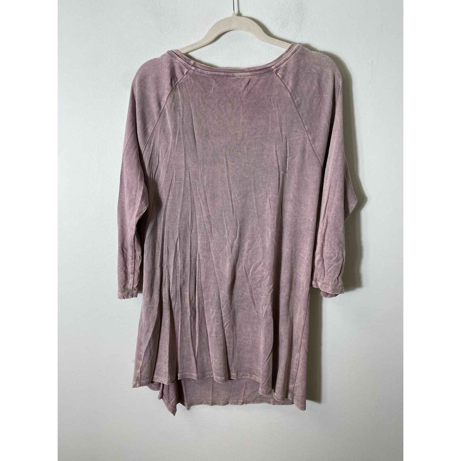 M. Rena Mauve Mini T-shirt Dress Sz L