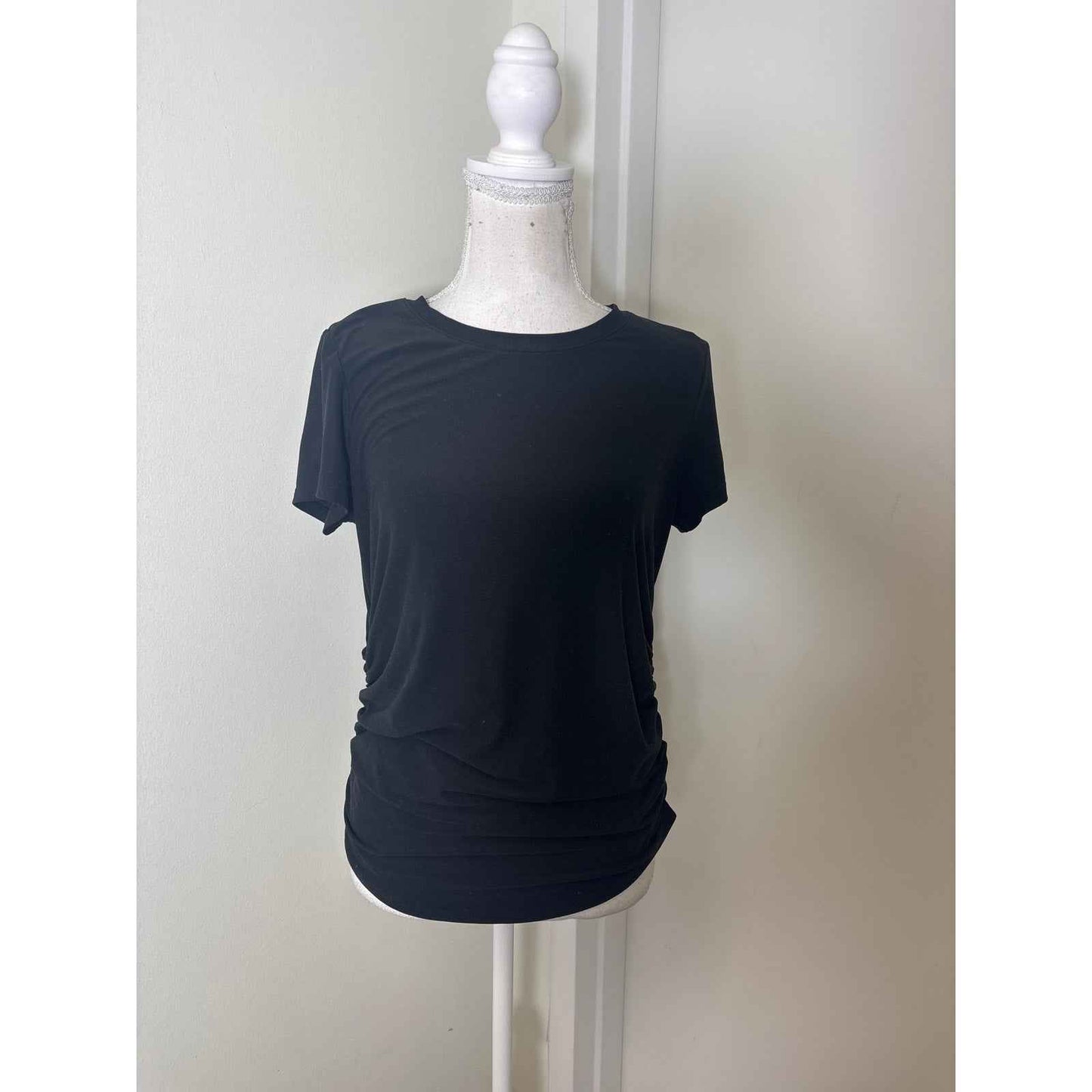 Crz Yoga Black Maternity Tee Sz One Size