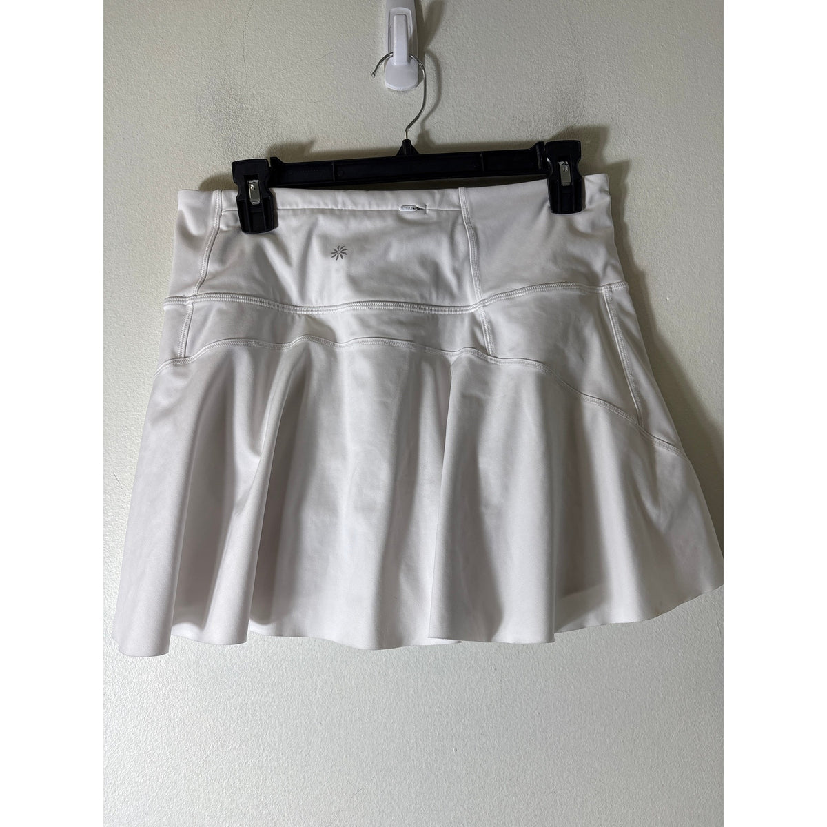 Athleta Crisp White Athletic Tennis Skirt/Skort Sz M