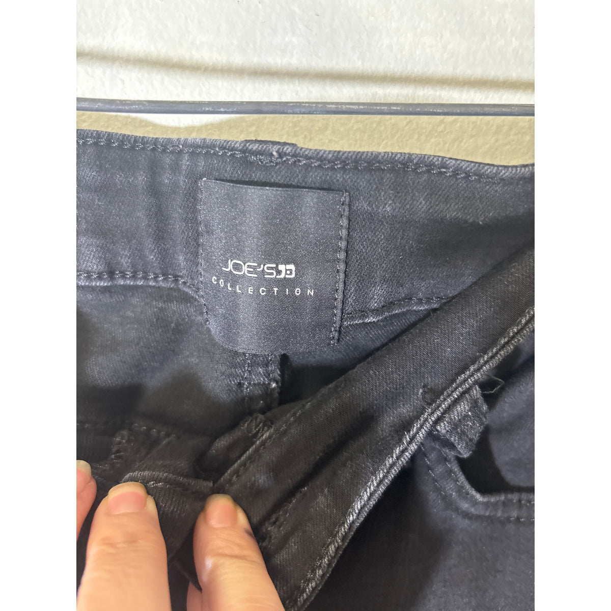 Joe's Jean Collection Black Denim Mid Rise Skinny Ankle Sz 25