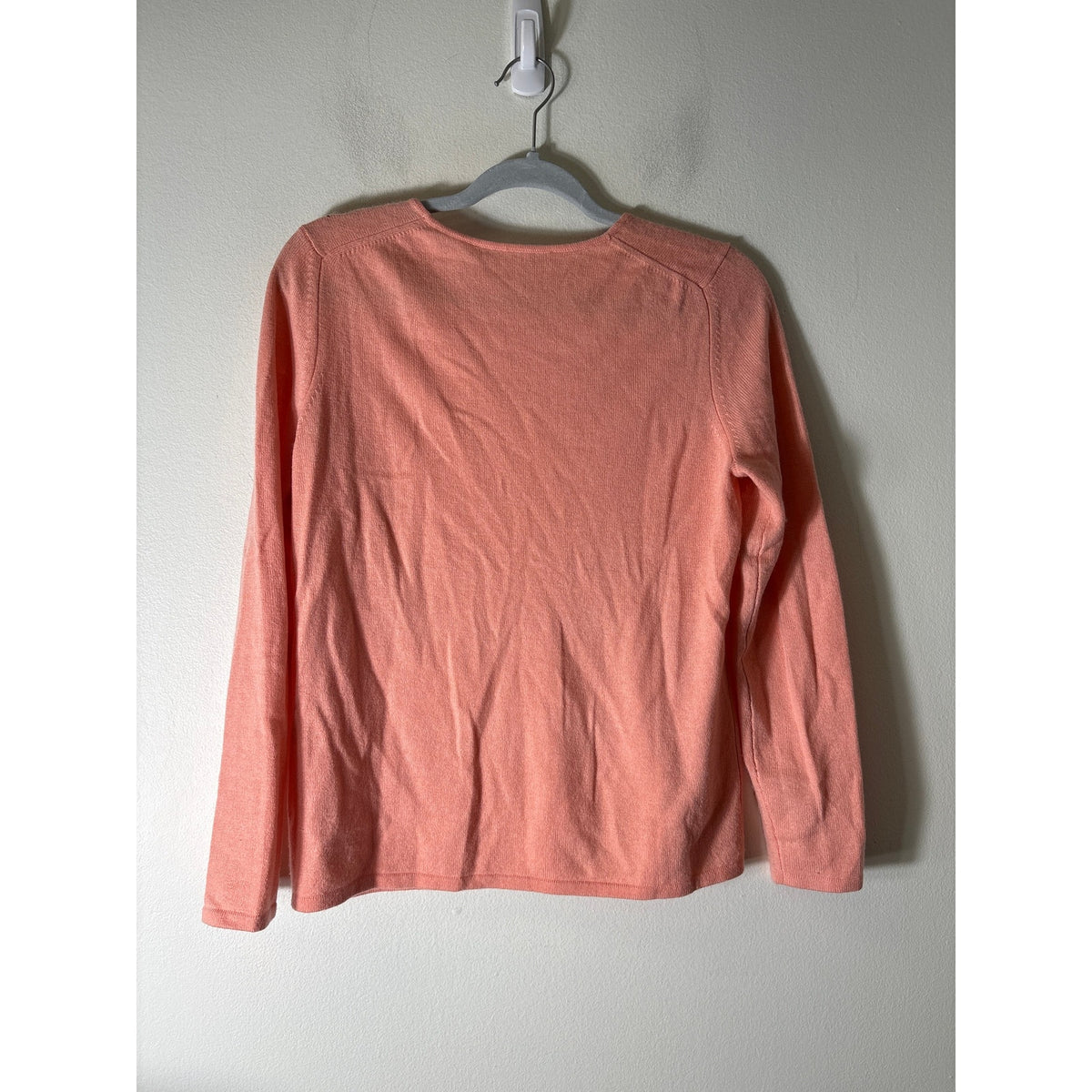 Belford Peach Long Sleeve Cashmere Sweater Sz L