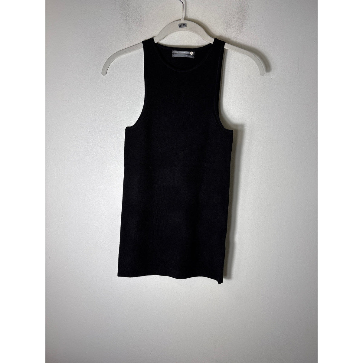 by Anthropology Black Sleeveless Knit Tank Sz S