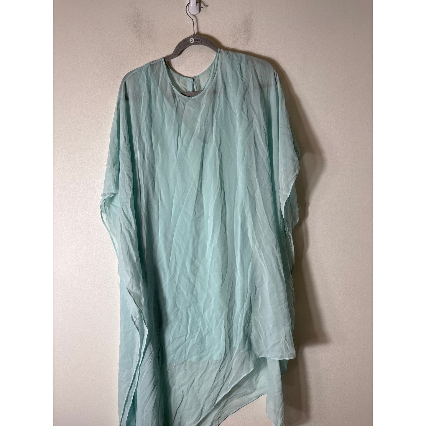 BCBG Mint Green Layered Dress with Hi Low Hem Sz M