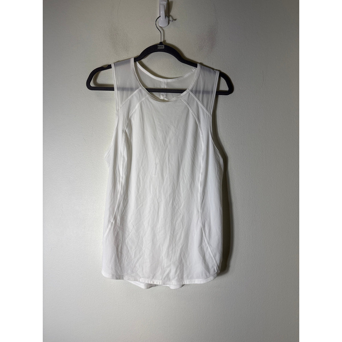 Lululemon White "Sculpt Tank" Sleeveless Athletic Top Sz 8