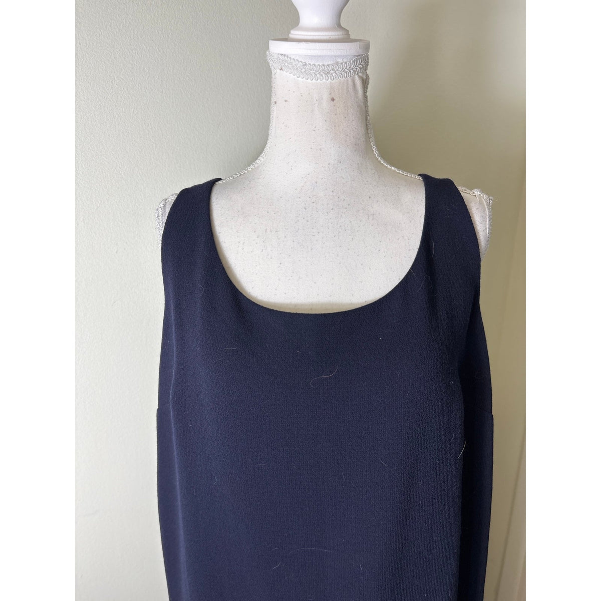 Lafayette 148 Black Sleeveless Midi Dress Sz 14