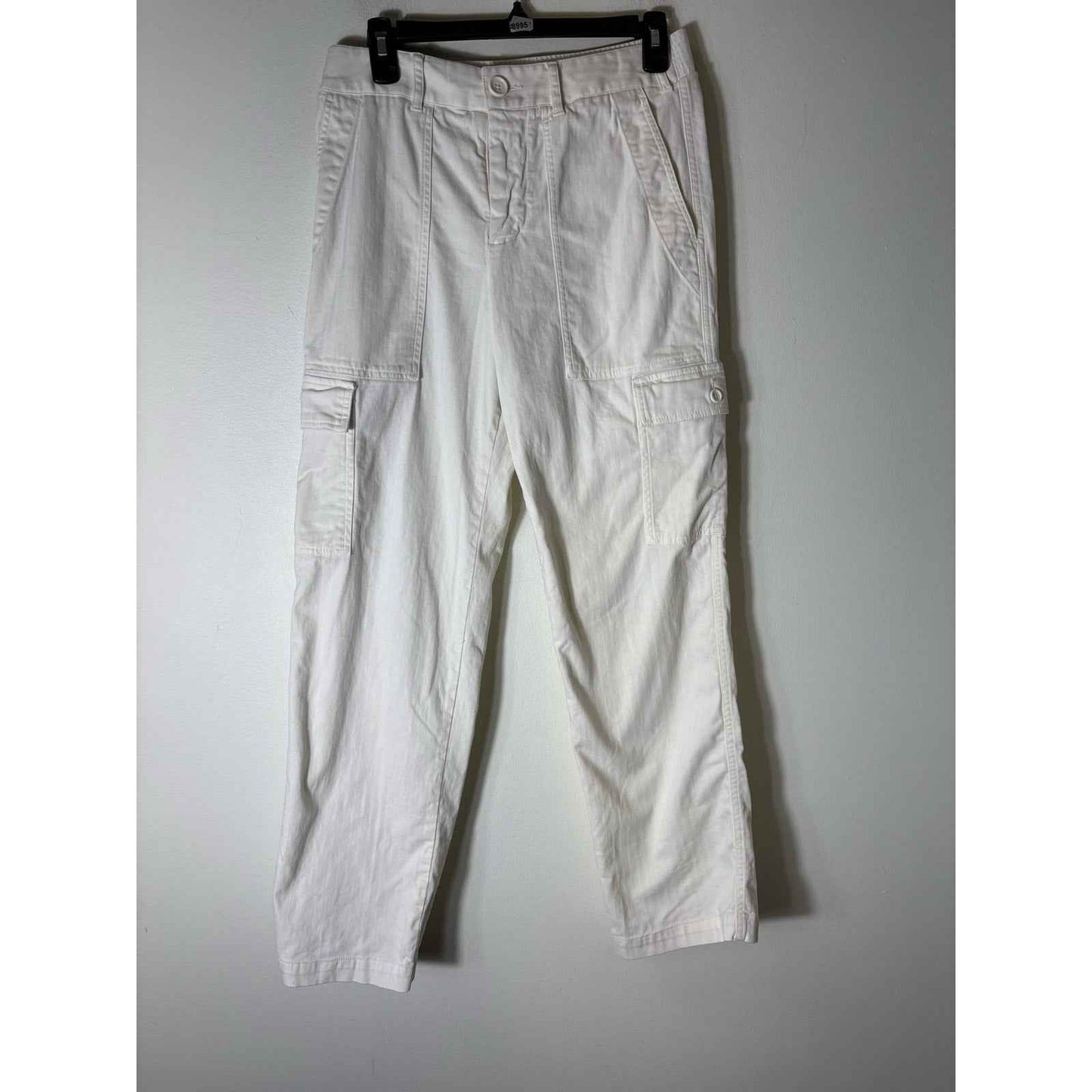 James Perse Off White Cotton Cargo Style Cotton Pants Sz 1