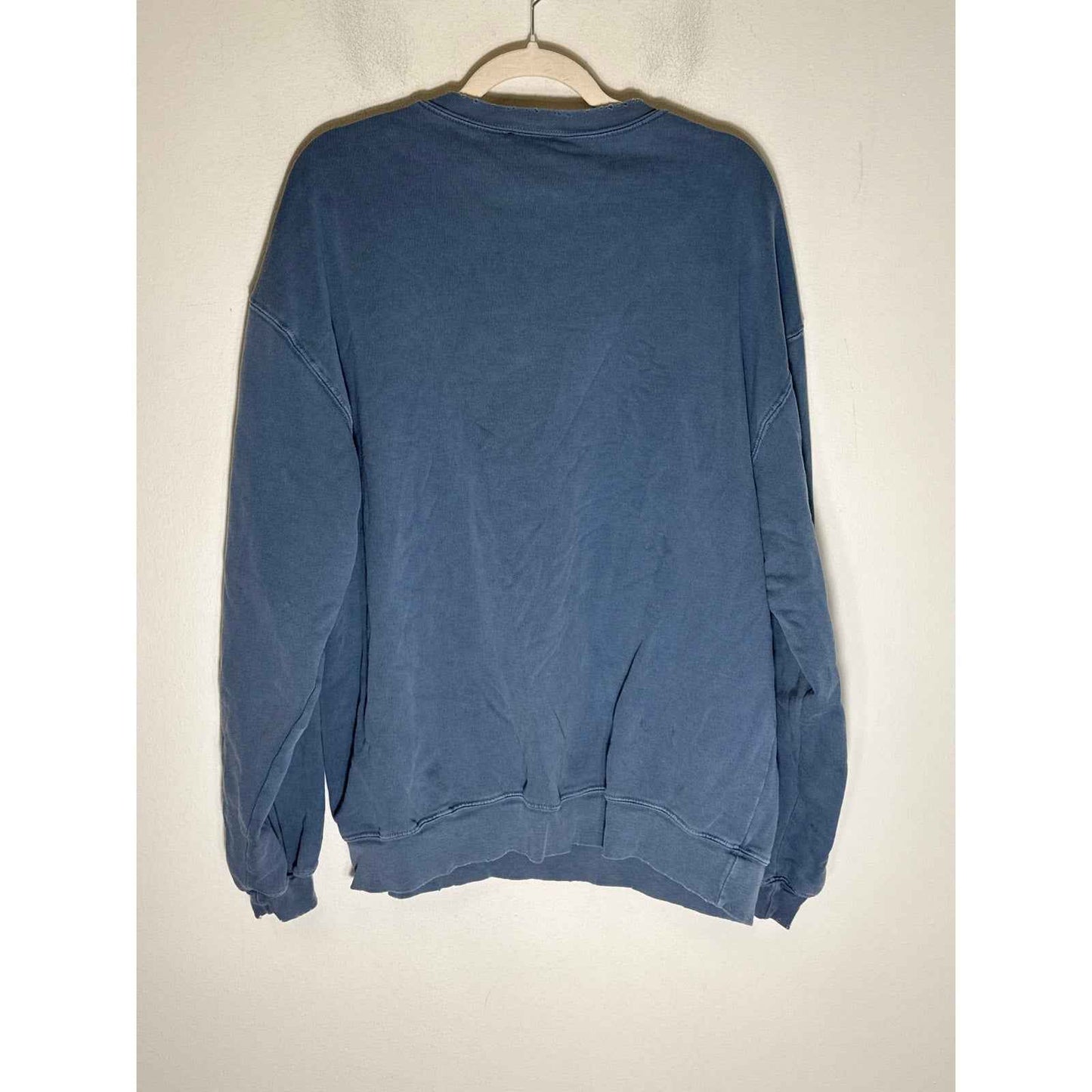 Free People Blue Pullover Vintage Style Sweatshirt Sz S