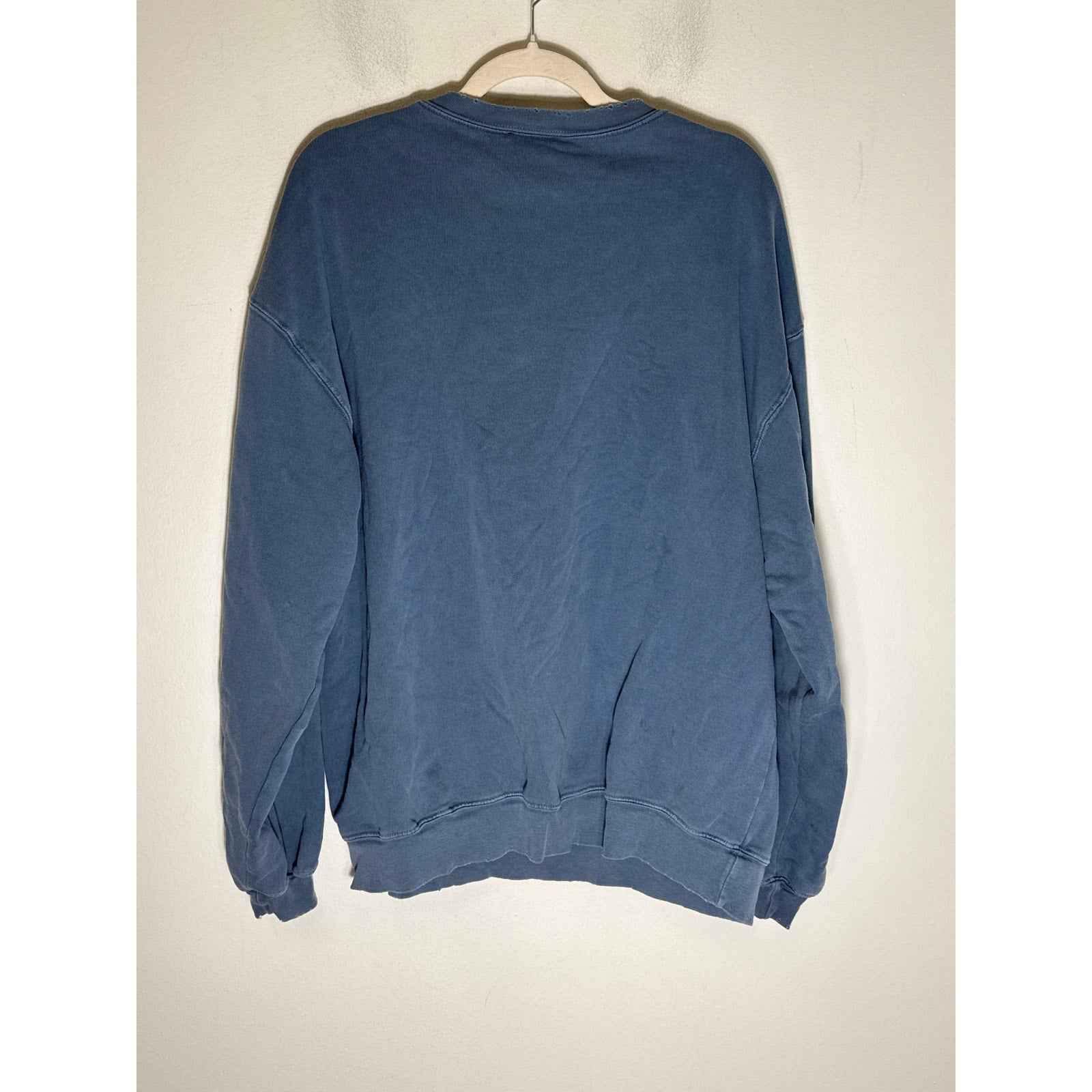 Free People Blue Pullover Vintage Style Sweatshirt Sz S