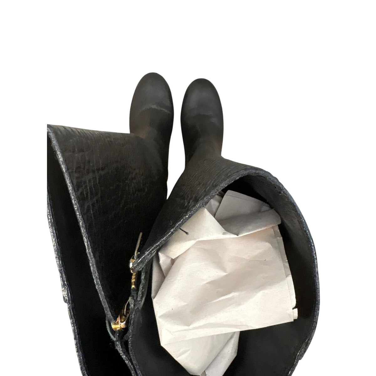 Tory Burch Black Dabney Wedge Boot Sz 8