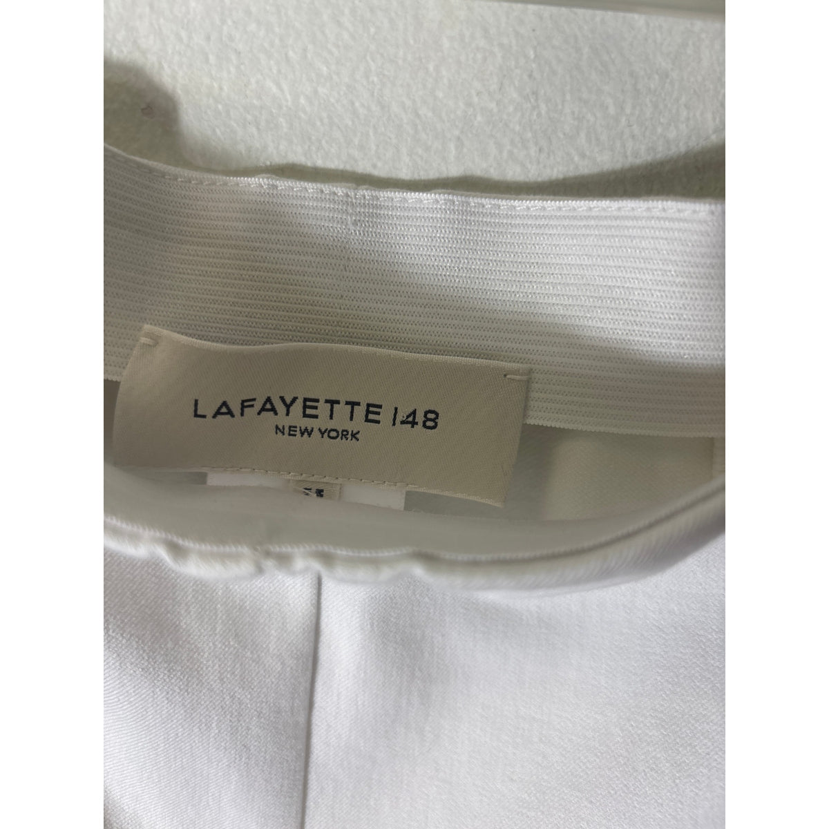 Lafayette 148 White Side Zip Pants Sz 12