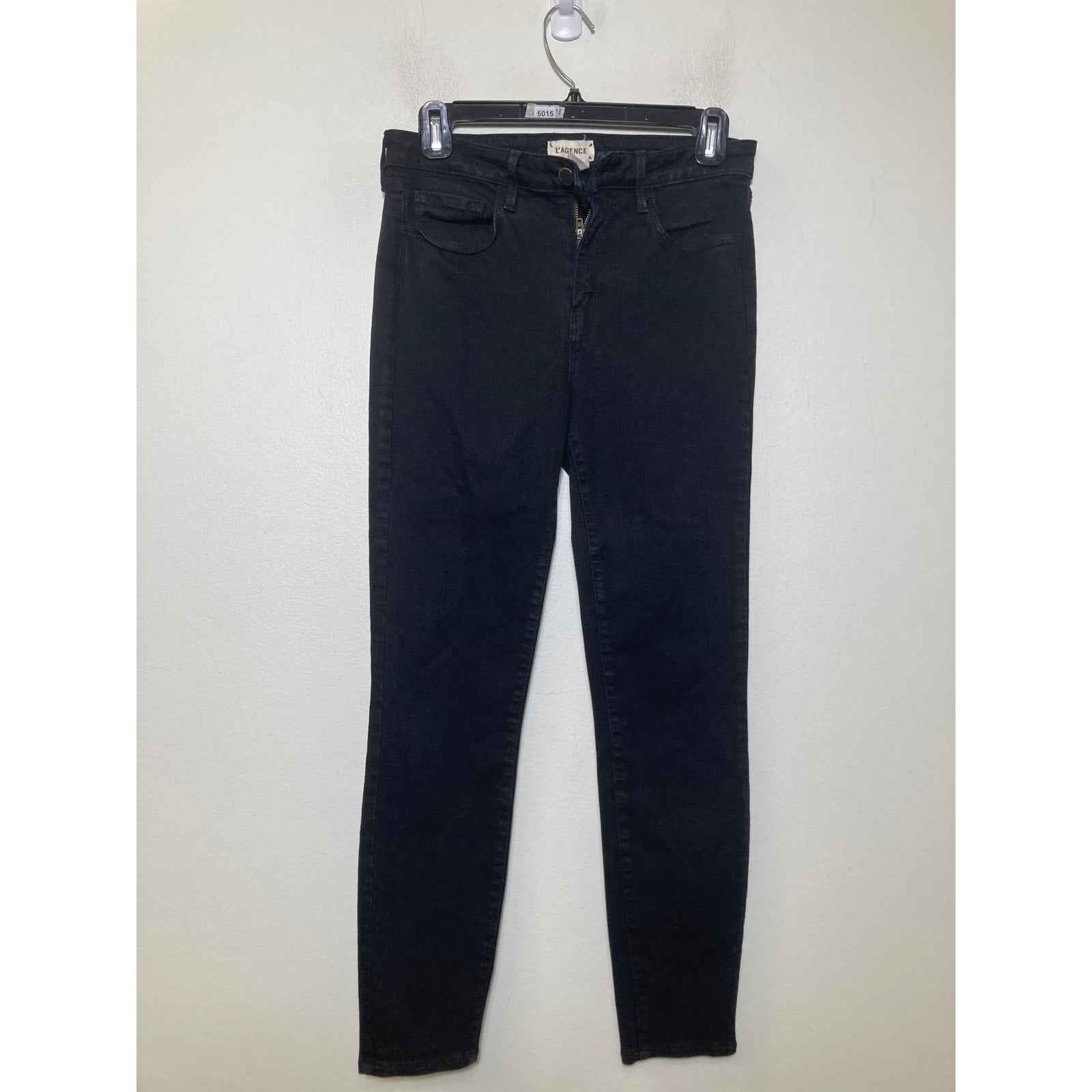 L'Agence Dark Black SKinny Ankle Jeans Sz 28