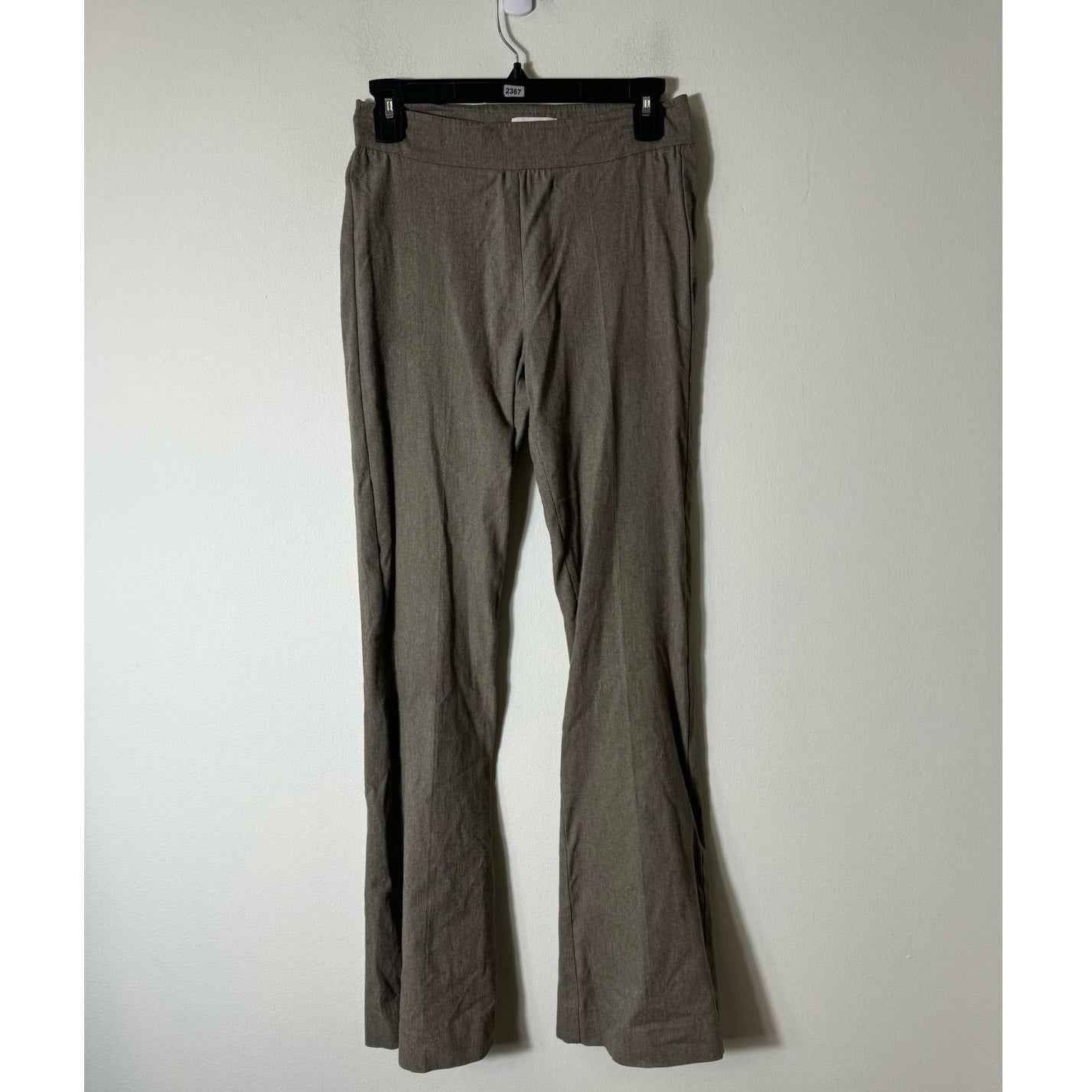 Avenue Montaigne Brown Gray Pull on Flare Leg Ankle Pants Sz 0