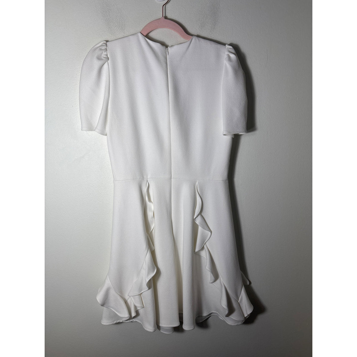 Shoshanna Winter White Short Sleeve Knee Length Dress Sz 6