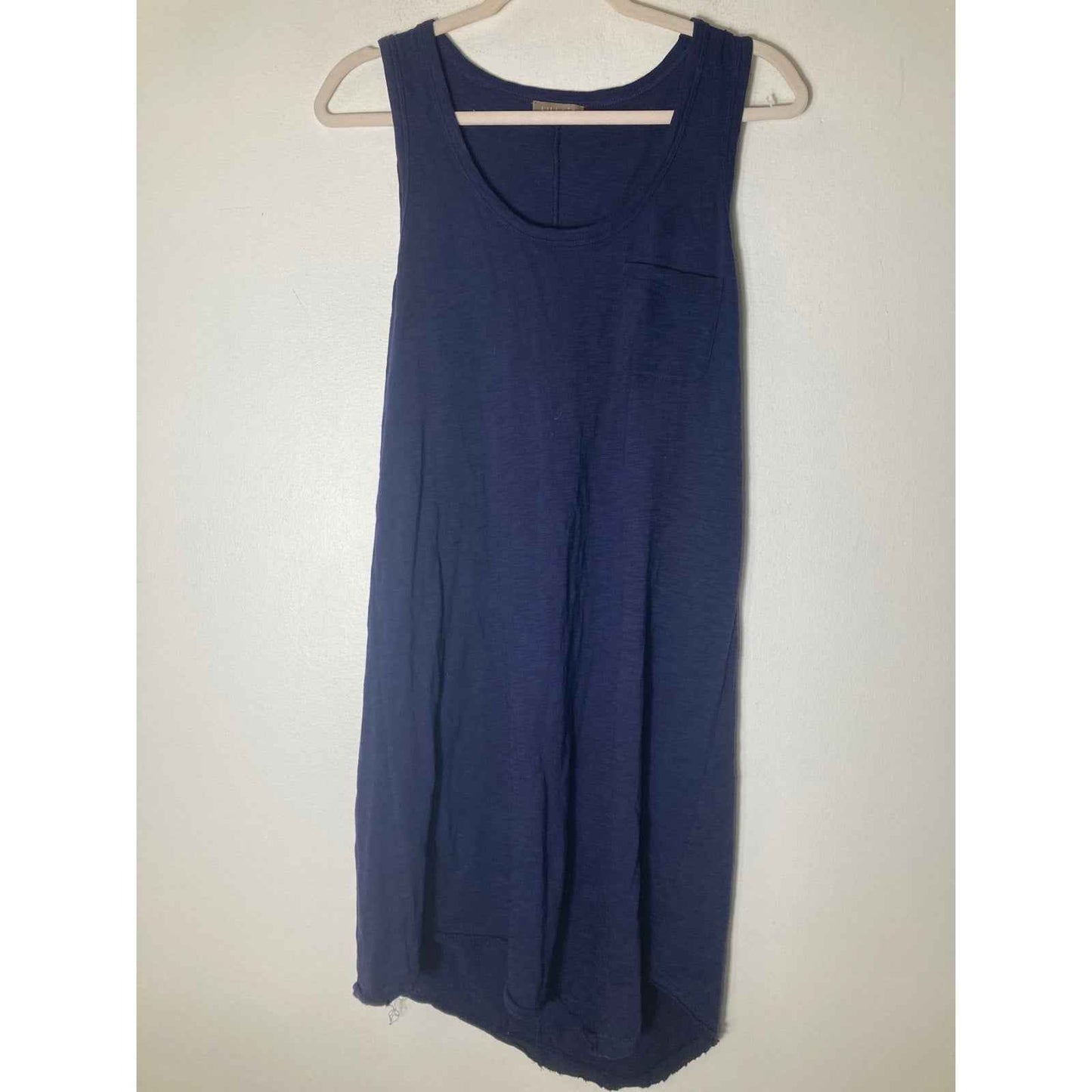 Lilla P Navy Sleeveless Cotton Knee Length Dress sz S