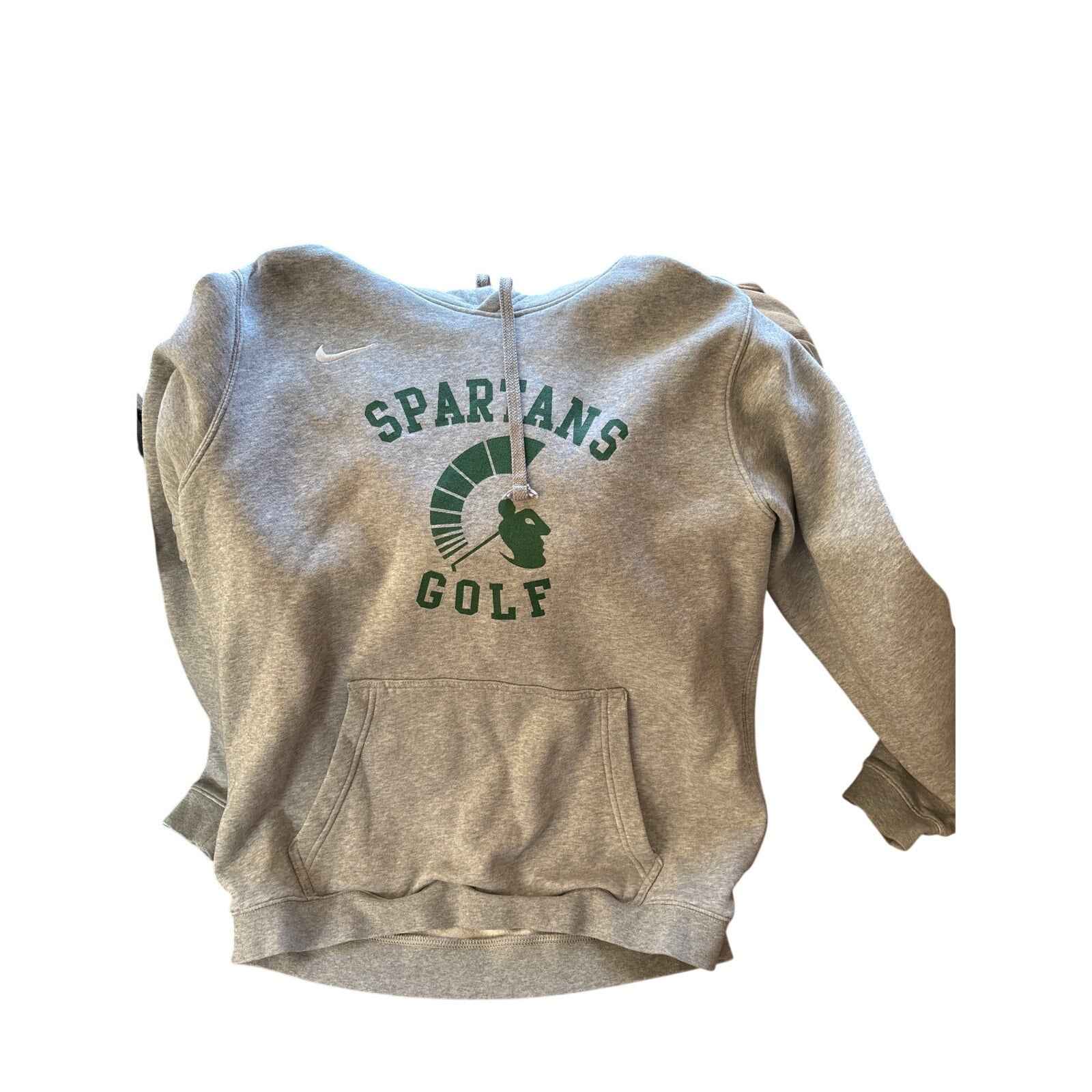 Men's Nike Gray Long Sleeve Hooded Spartan Golf Sweatshirt Sz L