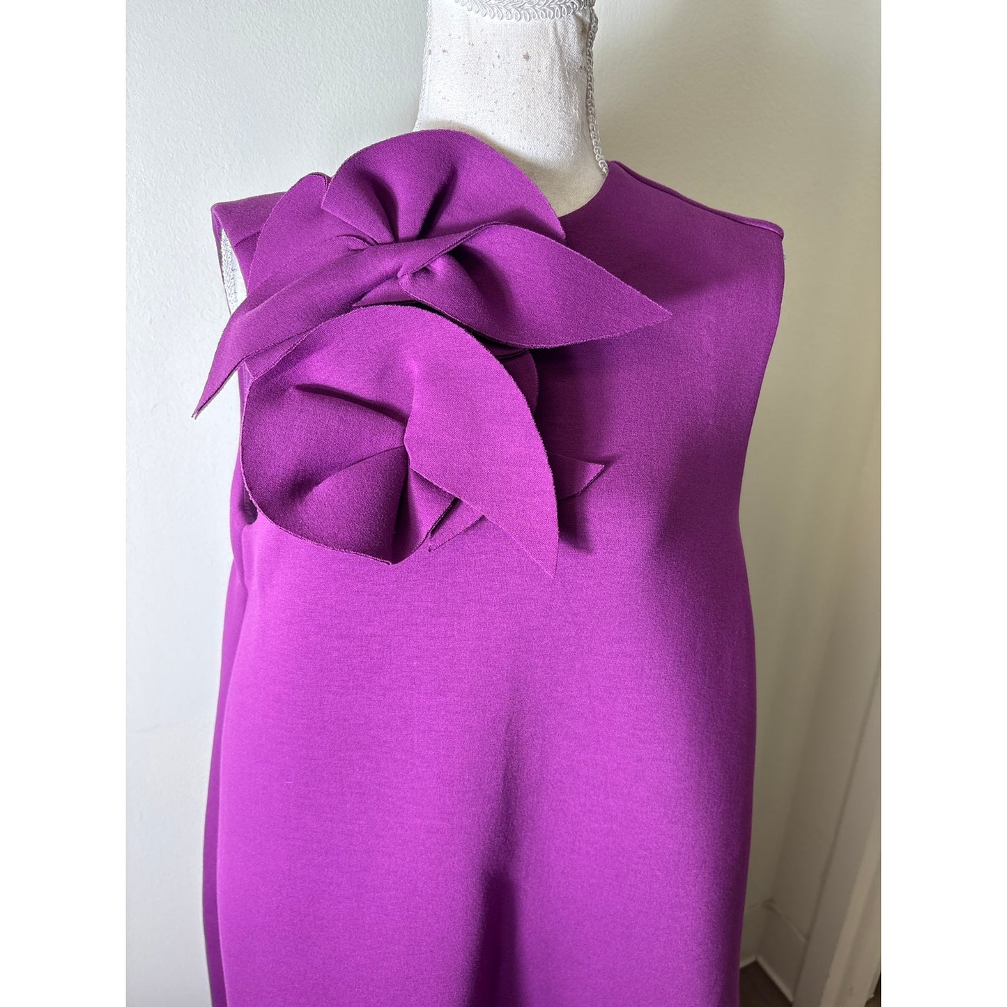 Psophia Plum Mod A Line Sleeveless Midi Dress Sz M
