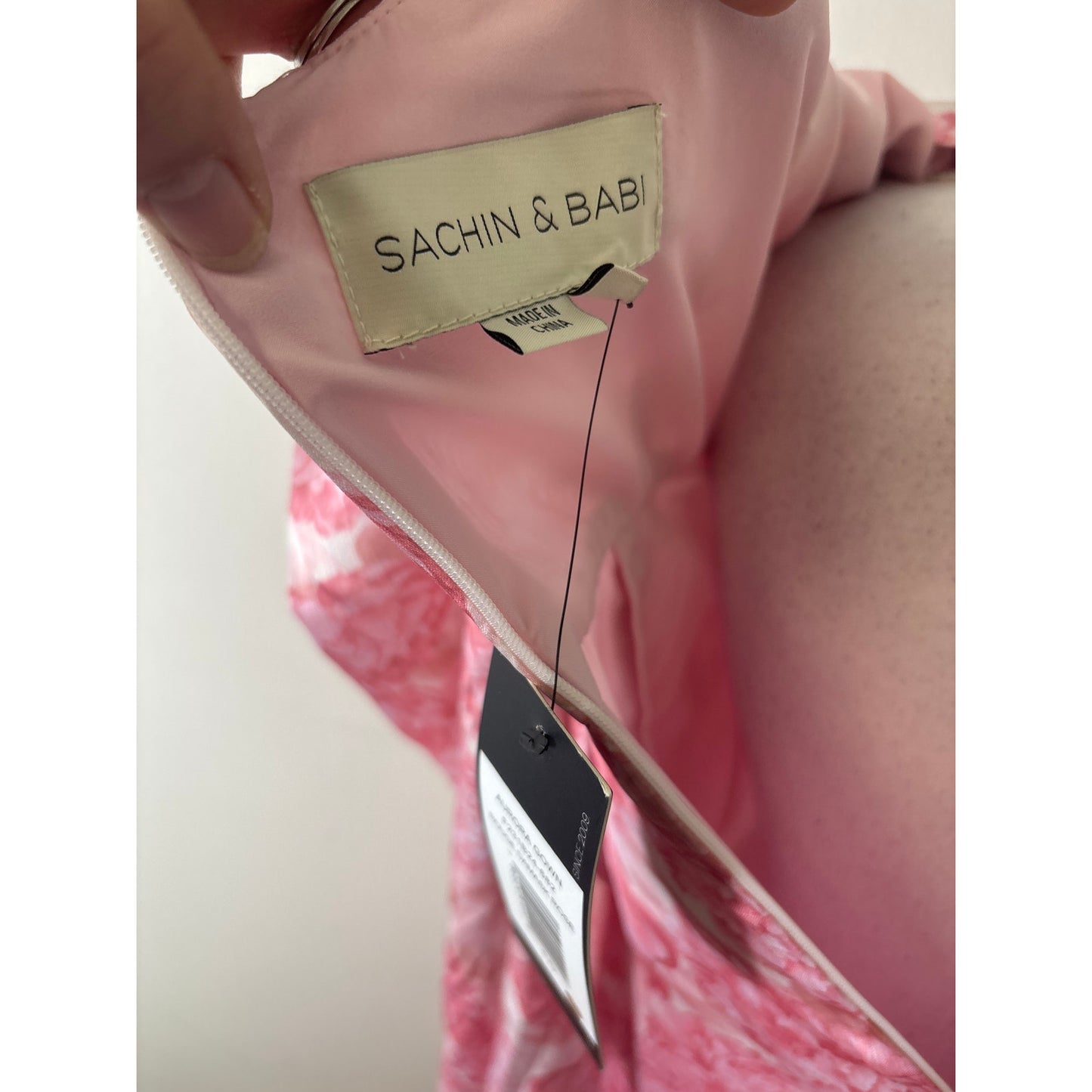 NWT Sachine & Babi Pink "Aurora Gown" Floor Length Dress Sz 10