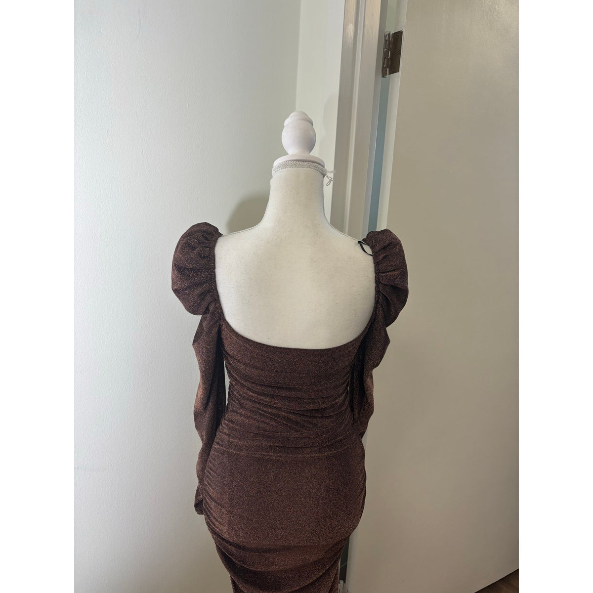 Astr Copper Shimmer Cocktail Dress Sz xs