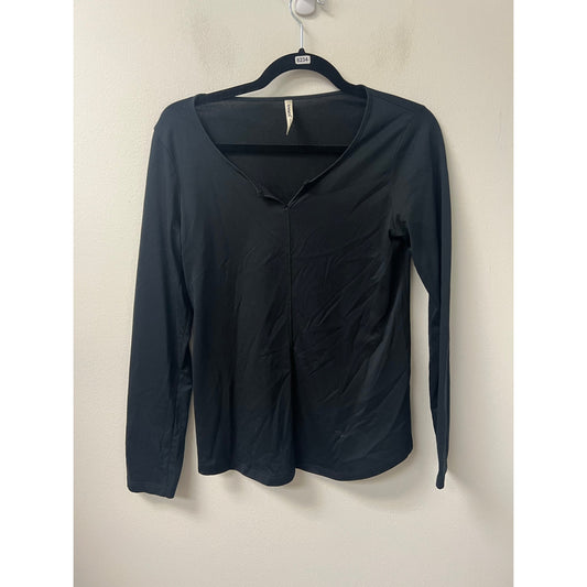 Tresics Black Cotton Long Sleeve Tee Size M