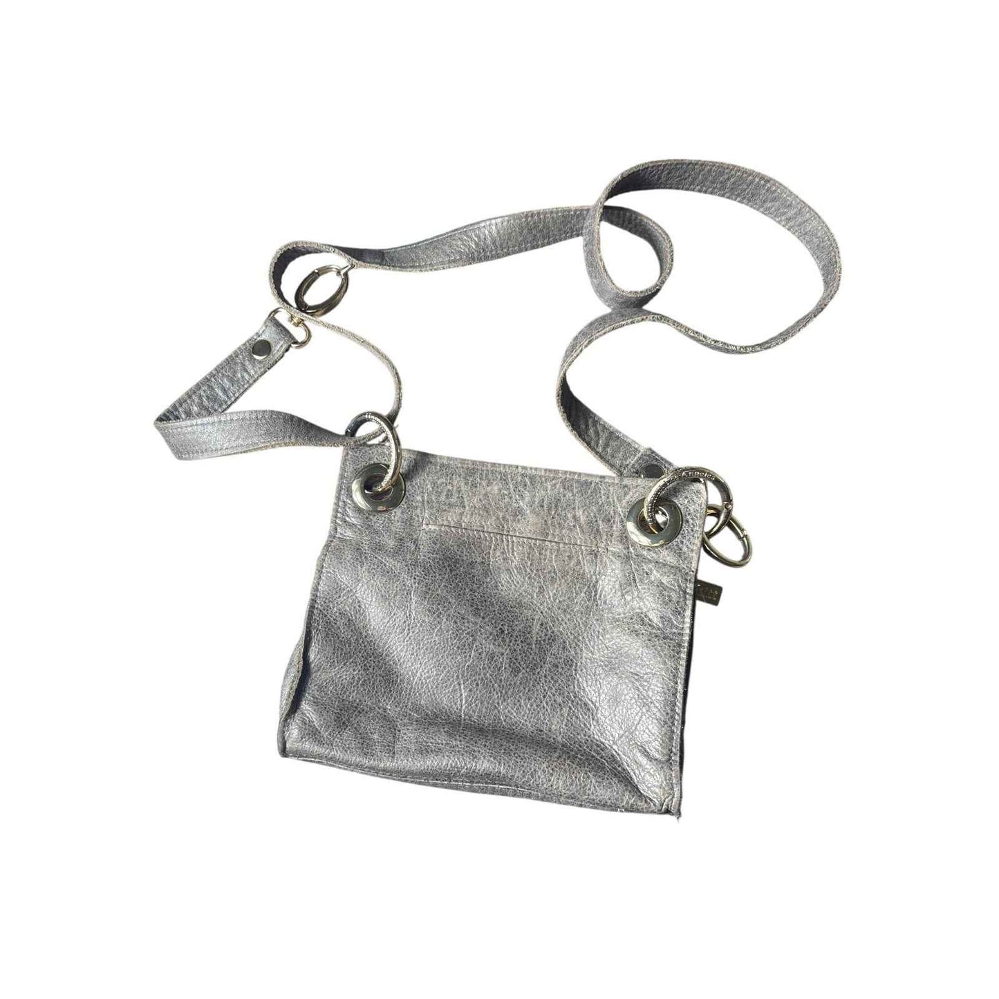 Hammitt Brownish/Gray Leather Studded Small Cross Body Bag