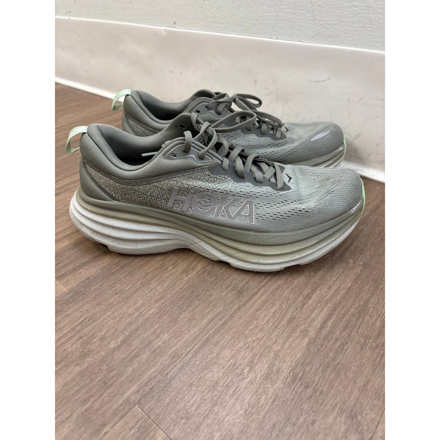 Hoka Sage Green Bondi 8 Sz 9.5