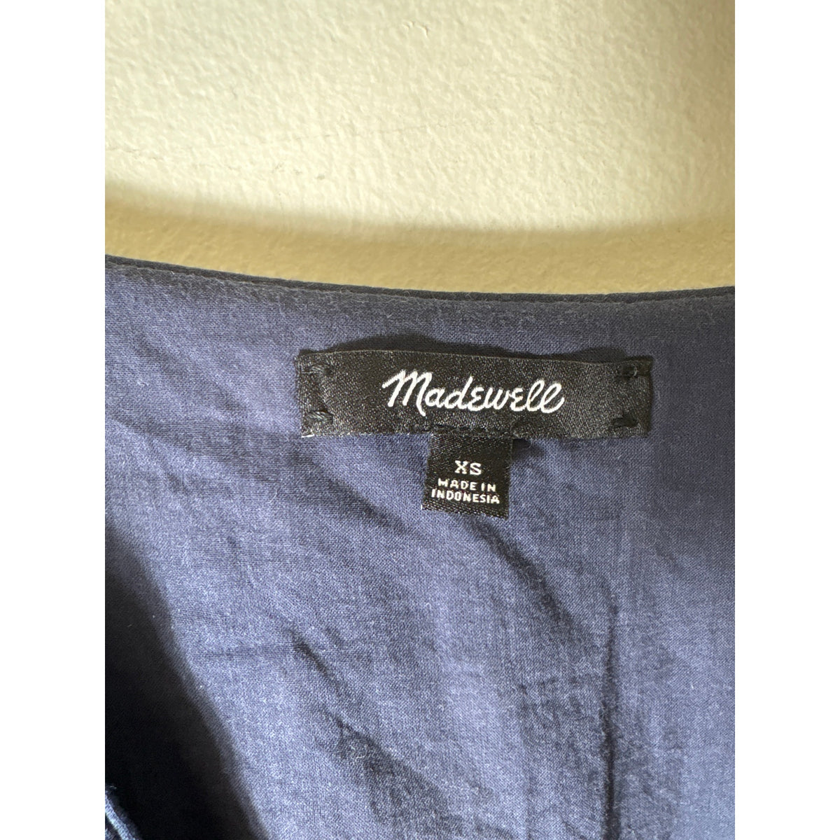 Madewell Navy With White Stitching Mini Dress Sz XS