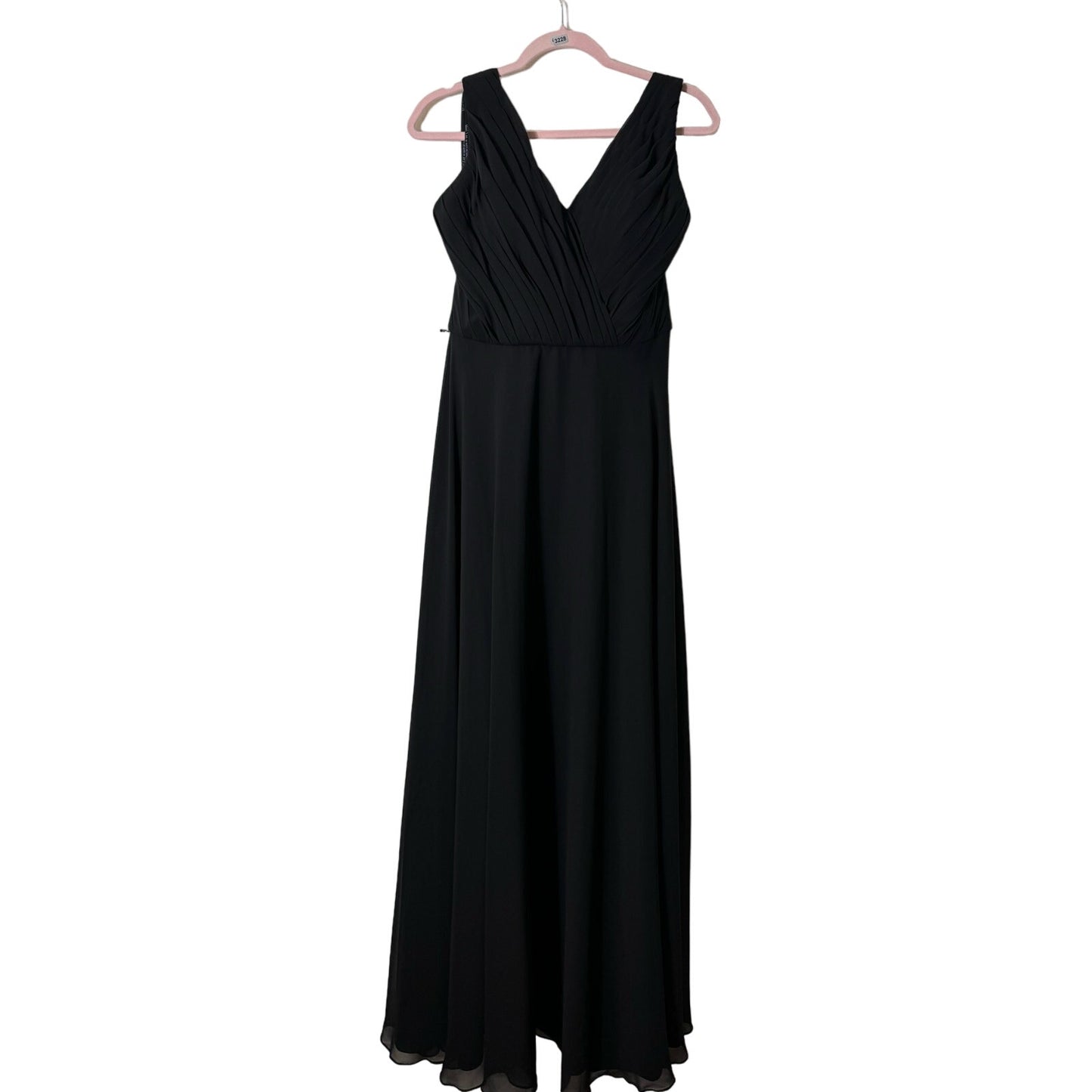 NWT Morilee Black Sleeveless Halter Style Ball Gown Sz 14