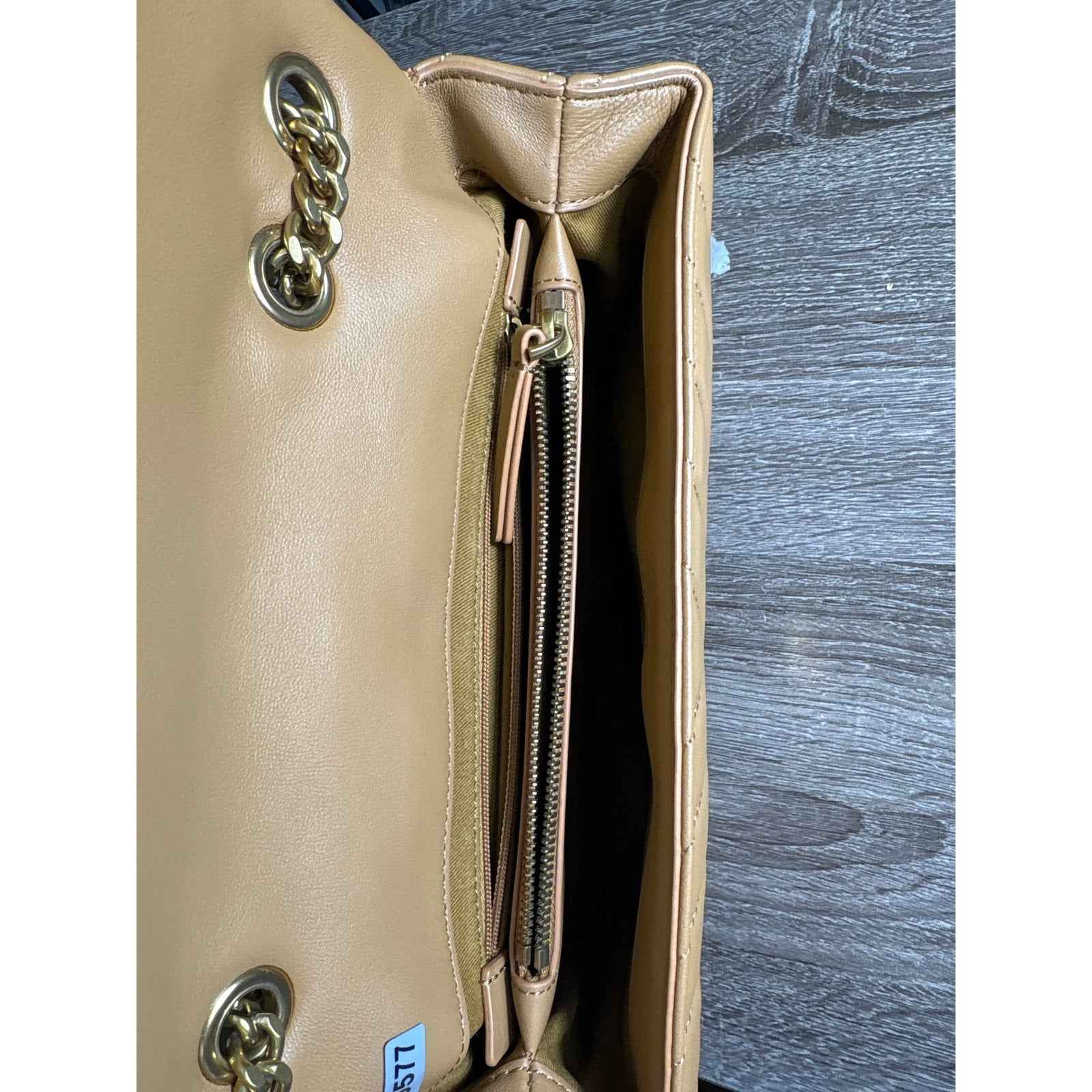 Quince Tan Quilted Leather Convertible Crossbody Bag