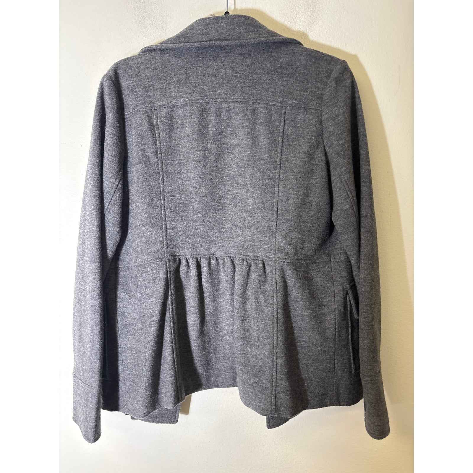 Mystree Gray Wool Blend Coat Sz M