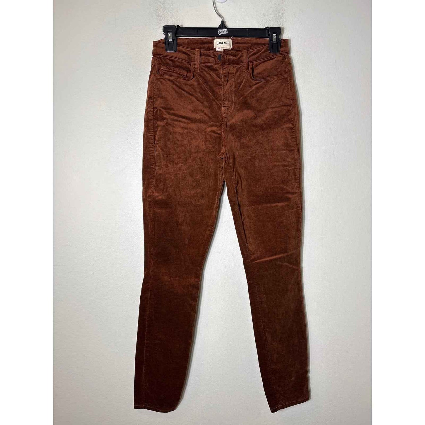 L'Agence Brown Velvet Denim Sz 26