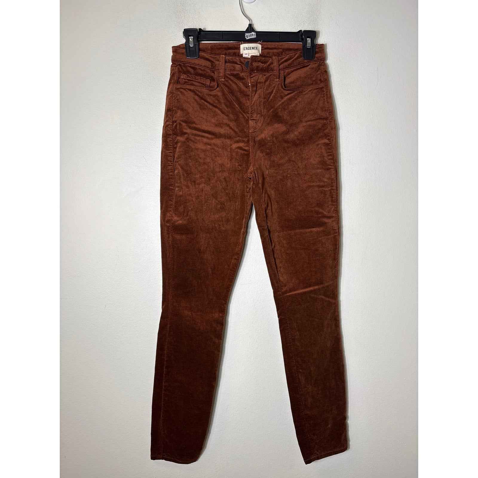 L'Agence Brown Velvet Denim Sz 26